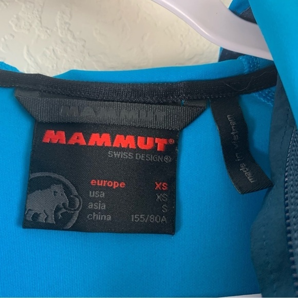 Mammut Womens blue Lemah full zip hooded jacket XS - Picture 7 of 10